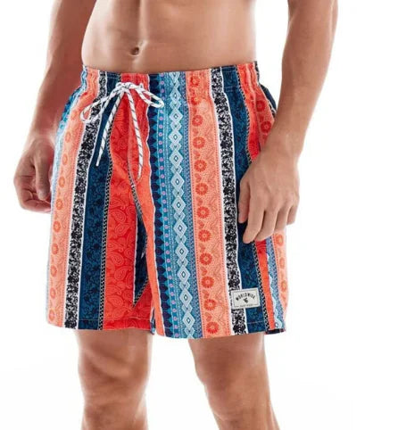 TADDLEE Men's Quick-Dry Swim Trunks with Palm Trees