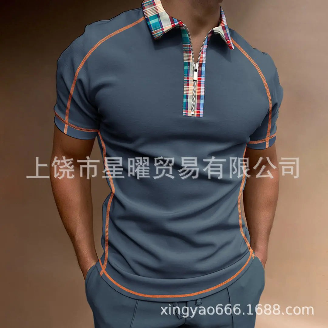 Men's Casual Short Sleeve Polo T-Shirt - Summer