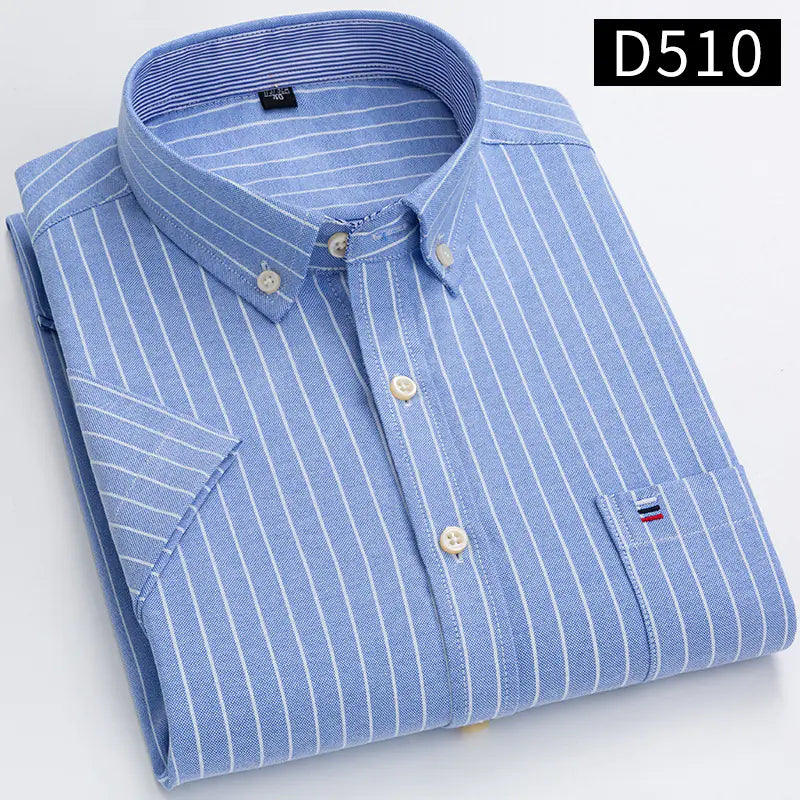 2023 Men's Casual Slim-Fit Short Sleeve Shirt