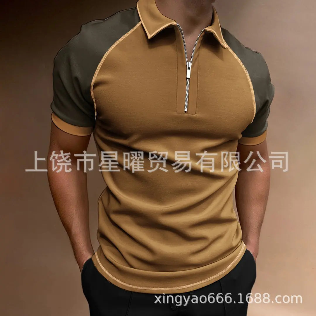 Men's Casual Short Sleeve Polo T-Shirt - Summer