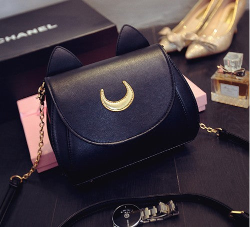 Sailor Moon Luna Cat Casual Shoulder Bag (2026 Summer)