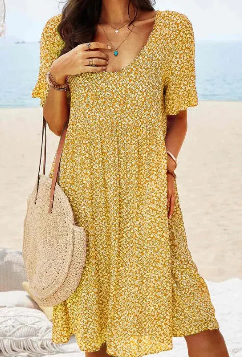 Floral Print Dress for Women (One Piece)