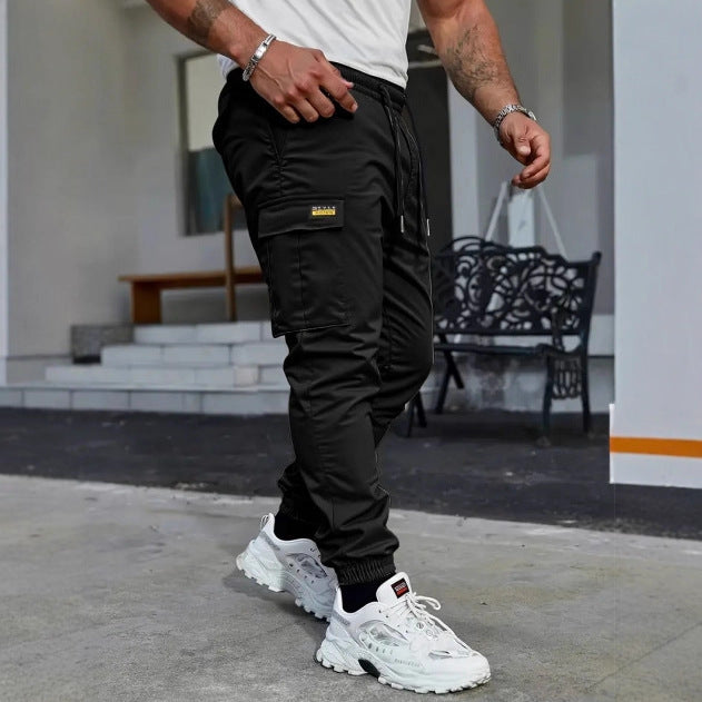 Mens Outdoor Casual Long Pants Sweatpants American Style