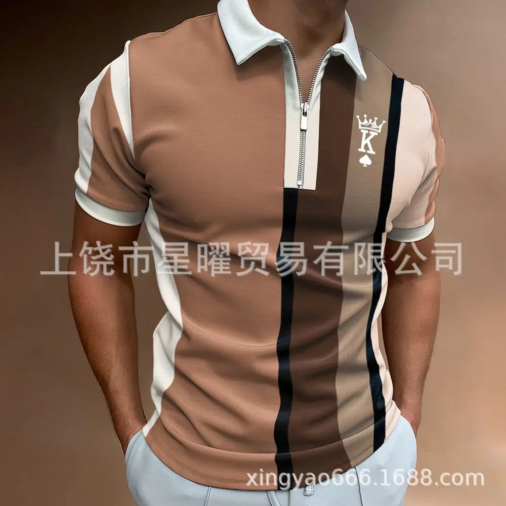 Men's Casual Short Sleeve Polo T-Shirt - Summer