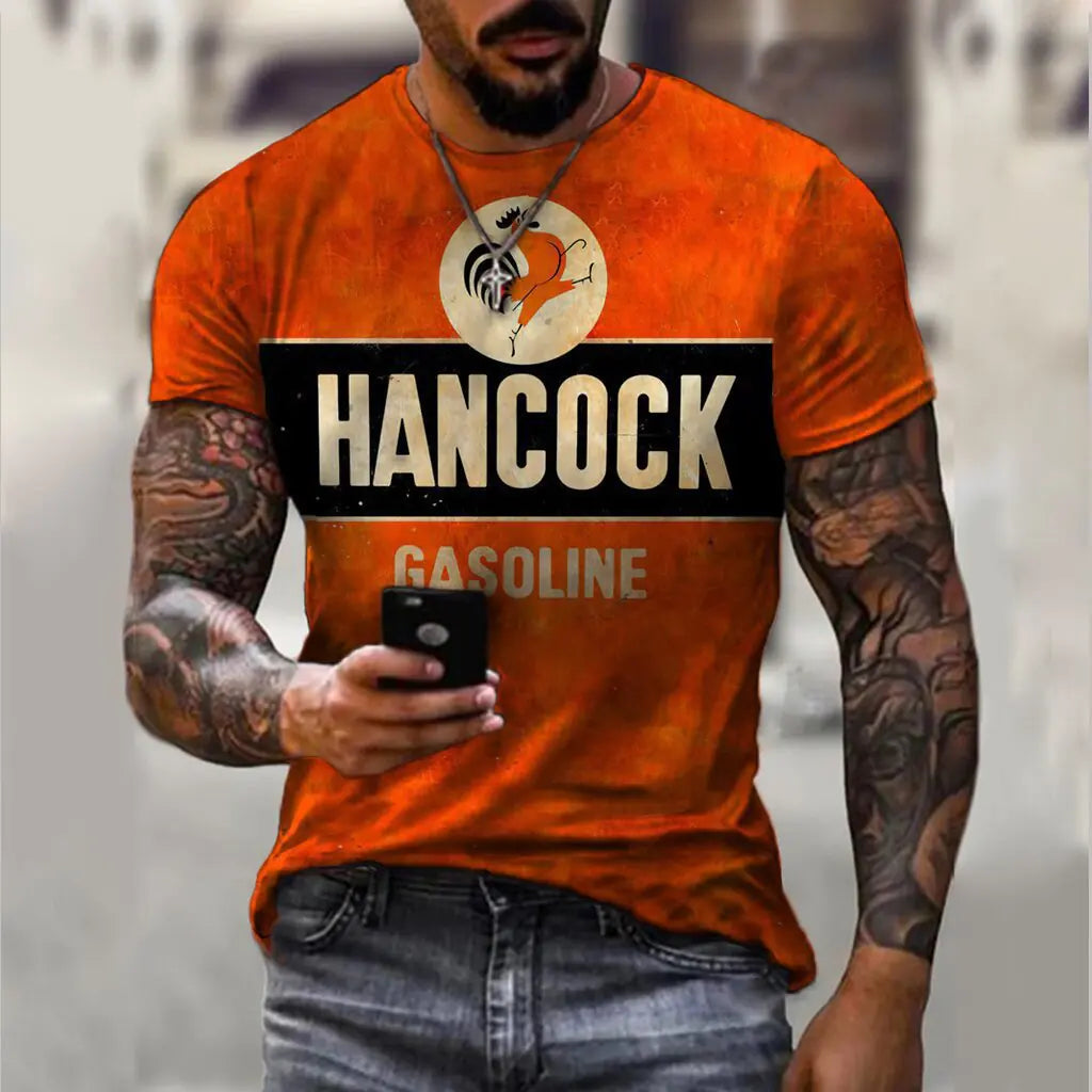 2023 Summer Men's Slim Fit 3D Printed T-Shirt