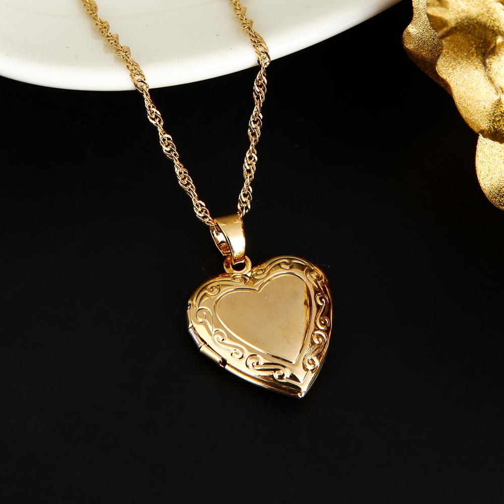 Valentines Gift Heart Locket Pendant Necklace