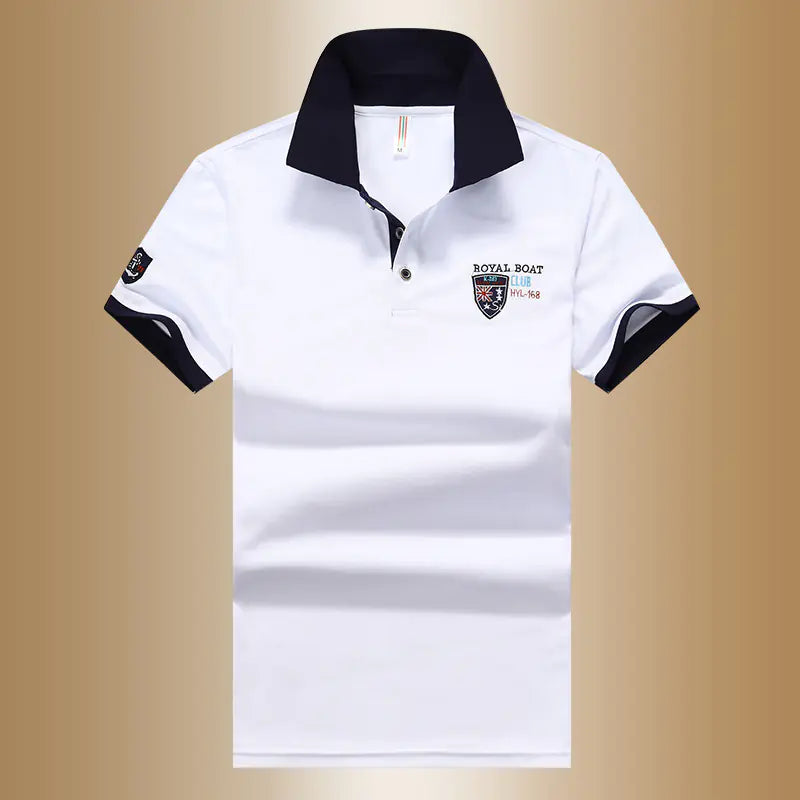 Men's Summer Cotton Short Sleeve Polo T-Shirt