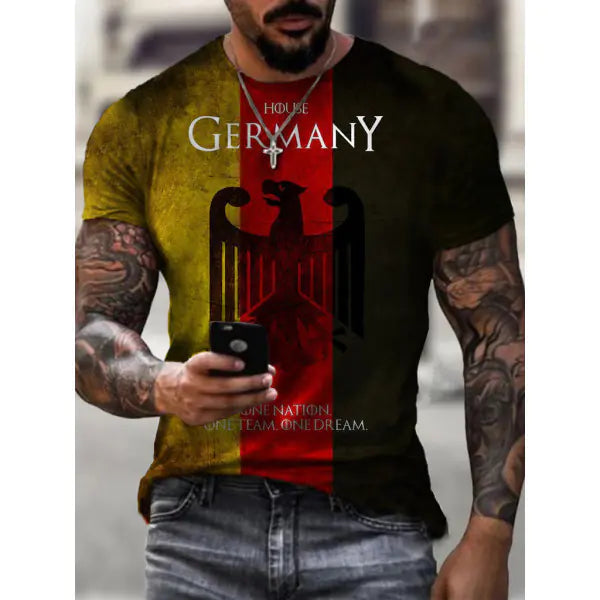 2023 Summer Men's Slim Fit 3D Printed T-Shirt