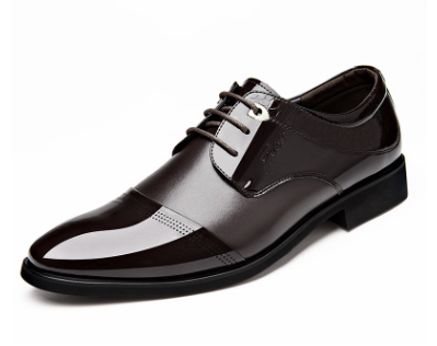 Men's Leather Dress Shoes - Stylish Lace-Up Formal Footwear