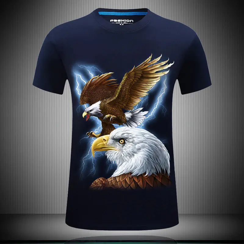 Men's Short Sleeve T-Shirt with 3D Digital Print