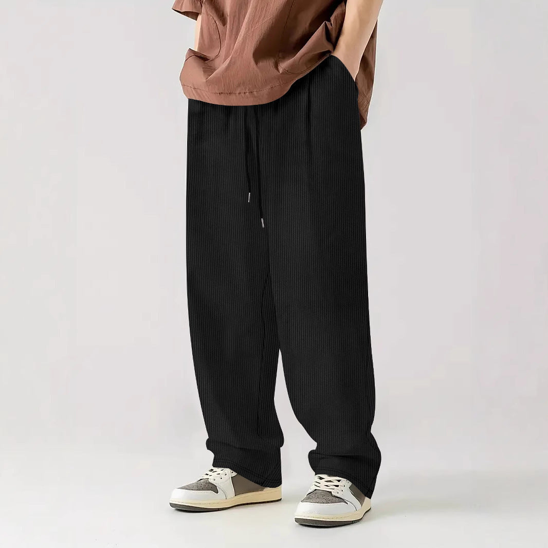 Corduroy Casual Sports Loose-Fit High-Waisted Pants