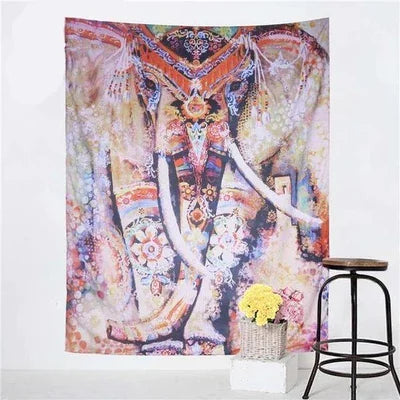 Elephant Tapestry Wall Hanging for Home Decor