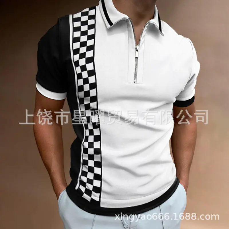 Men's Casual Short Sleeve Polo T-Shirt - Summer