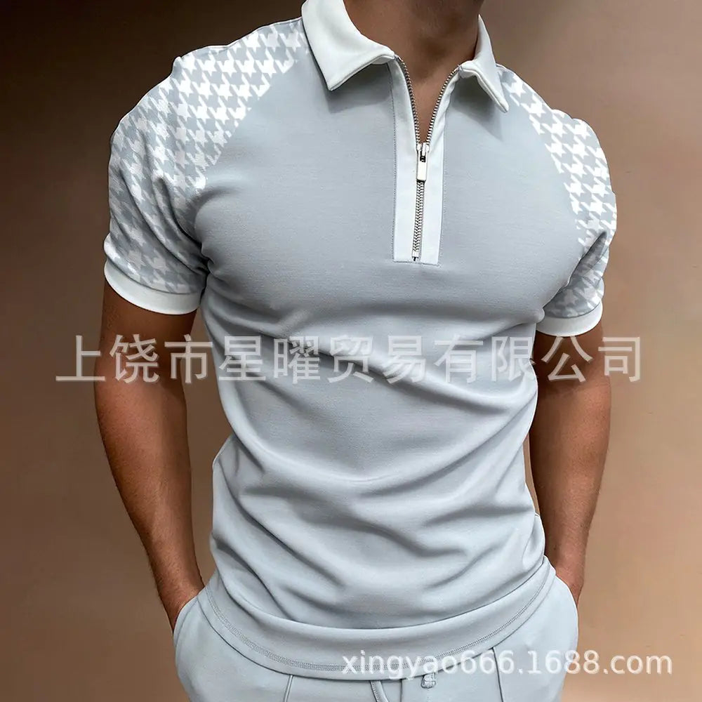 Men's Casual Short Sleeve Polo T-Shirt - Summer