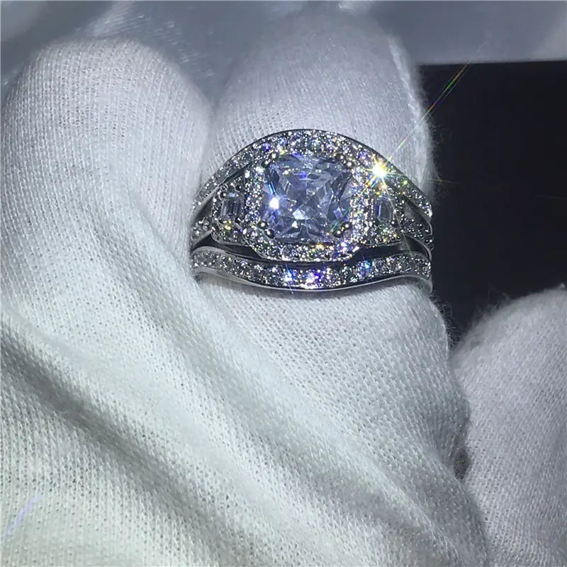 Zirconia Ring Set with Elegant Design