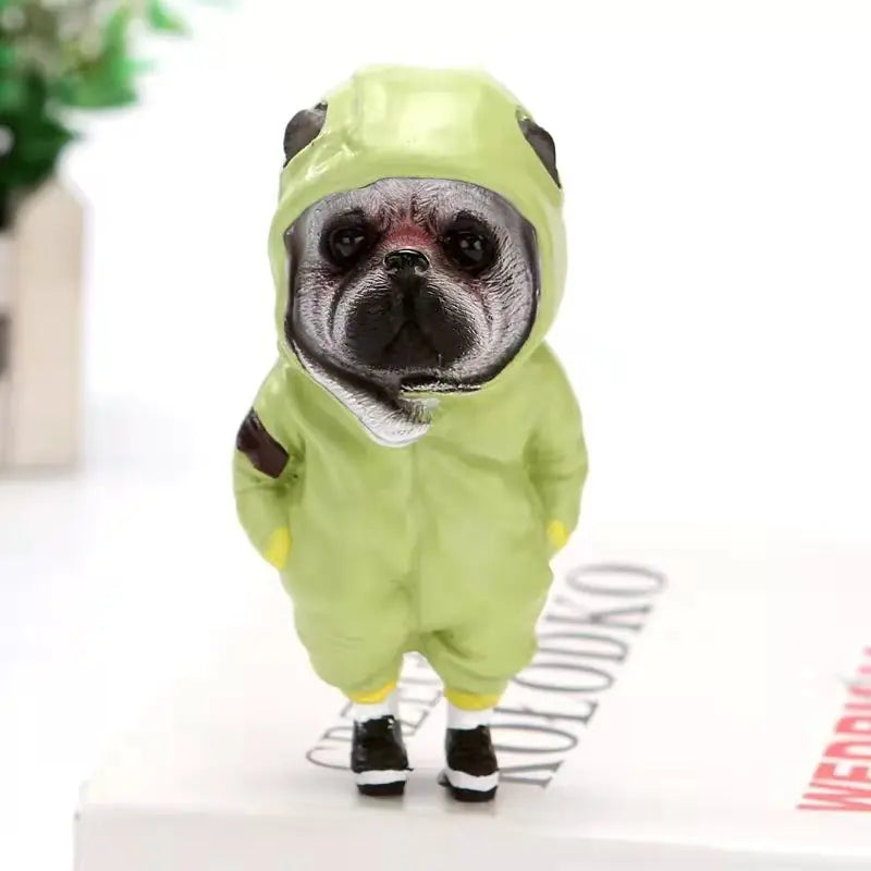 Cute Puppy Resin Backpack Dog Sculpture for Home Decor