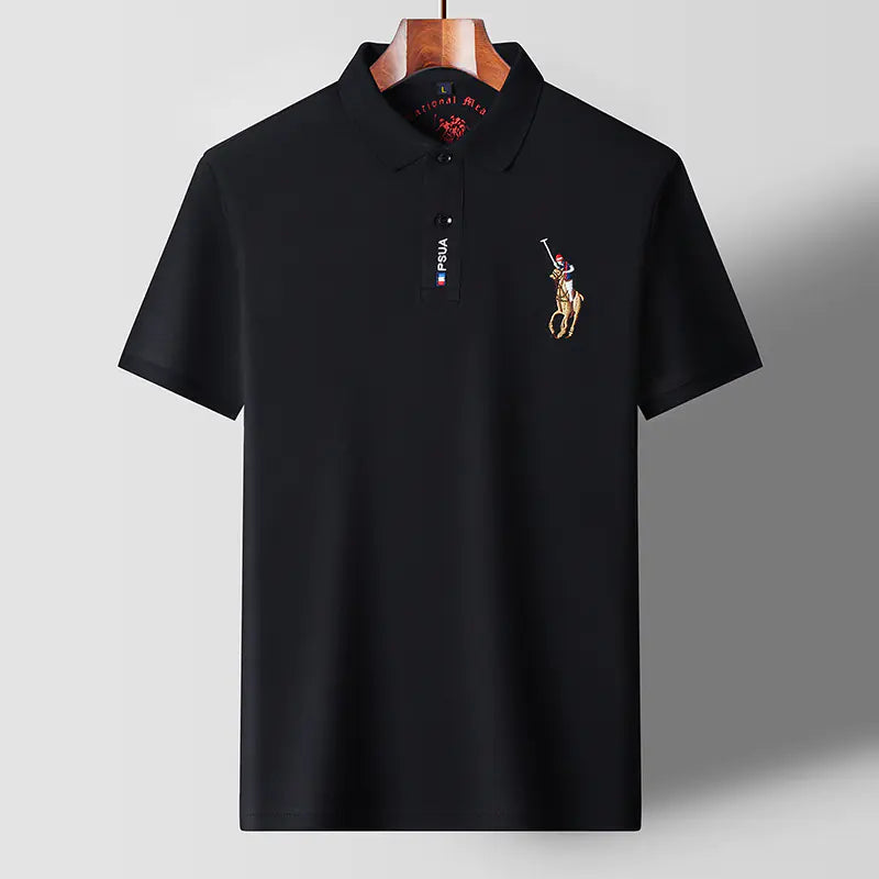 Men's Summer Embroidered Polo T-Shirt (Short Sleeve)