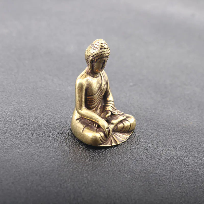 Brass Meditation Figure Sculpture for Home Decor