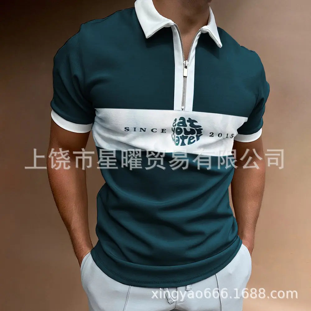 Men's Casual Short Sleeve Polo T-Shirt - Summer