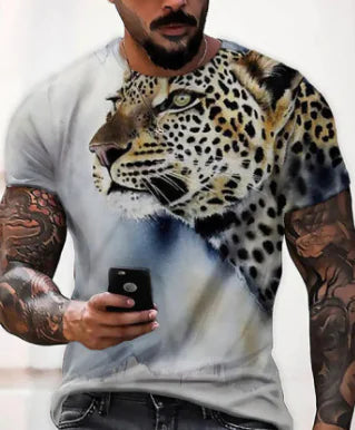 Men's Summer Round Neck Loose Short Sleeve T-shirt