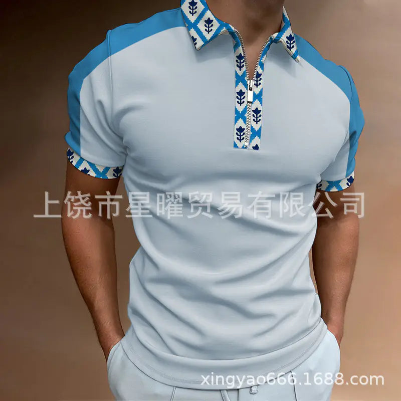 Men's Casual Short Sleeve Polo T-Shirt - Summer