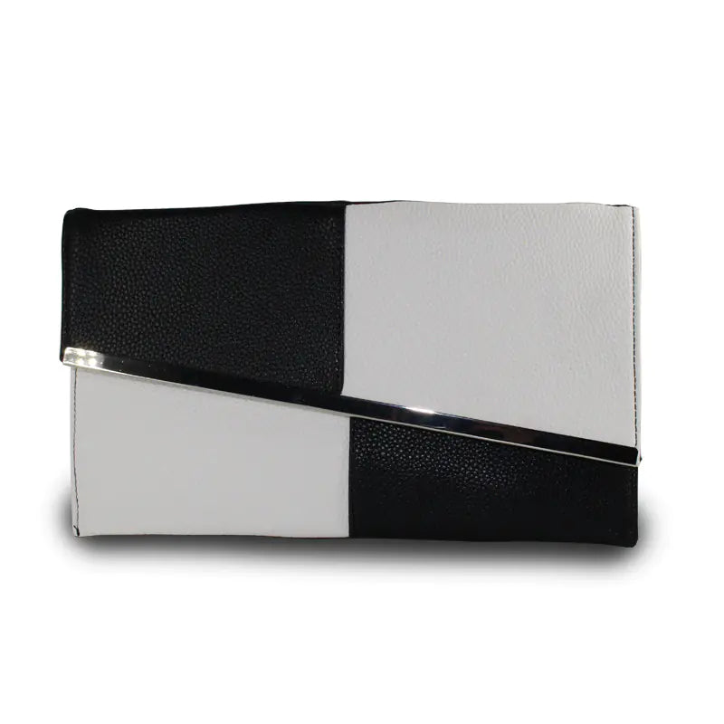 Large Capacity Black and White Clutch and Envelope Bag