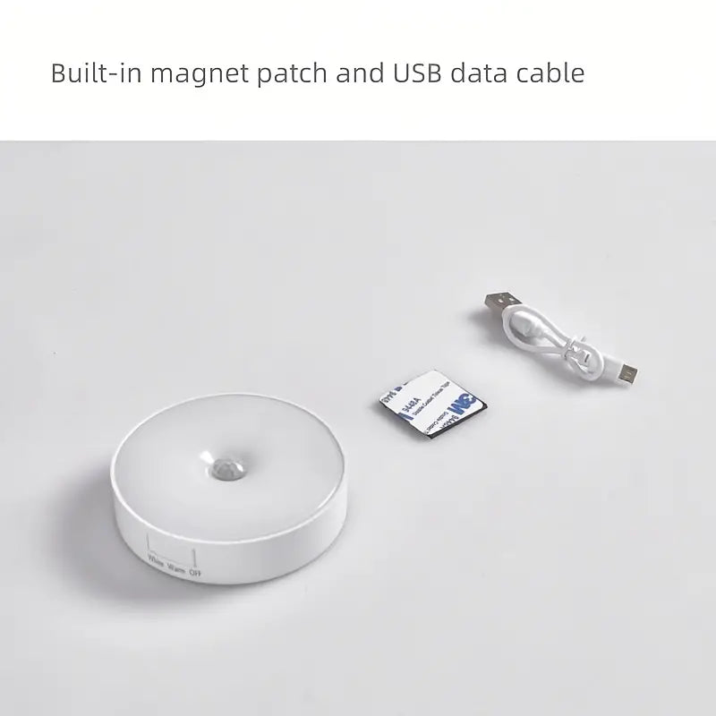 Rechargeable Cordless LED Night Light with Sensor