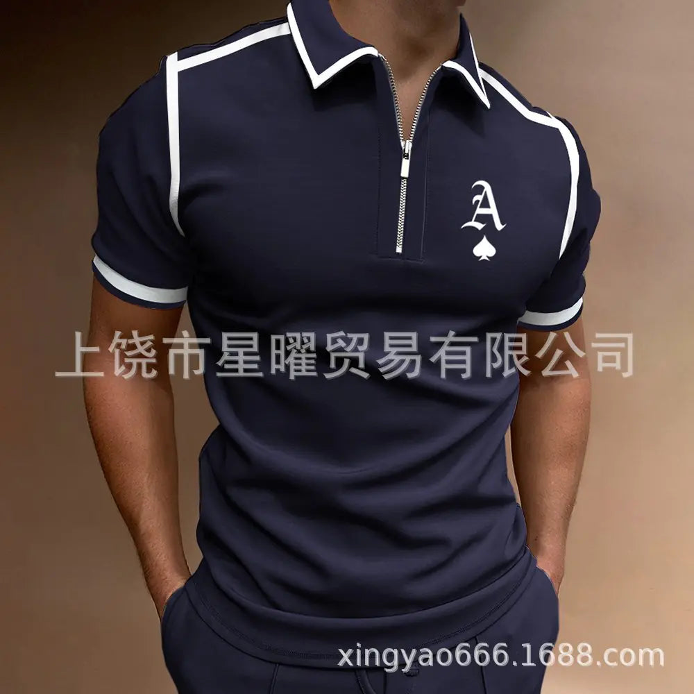 Men's Casual Short Sleeve Polo T-Shirt - Summer