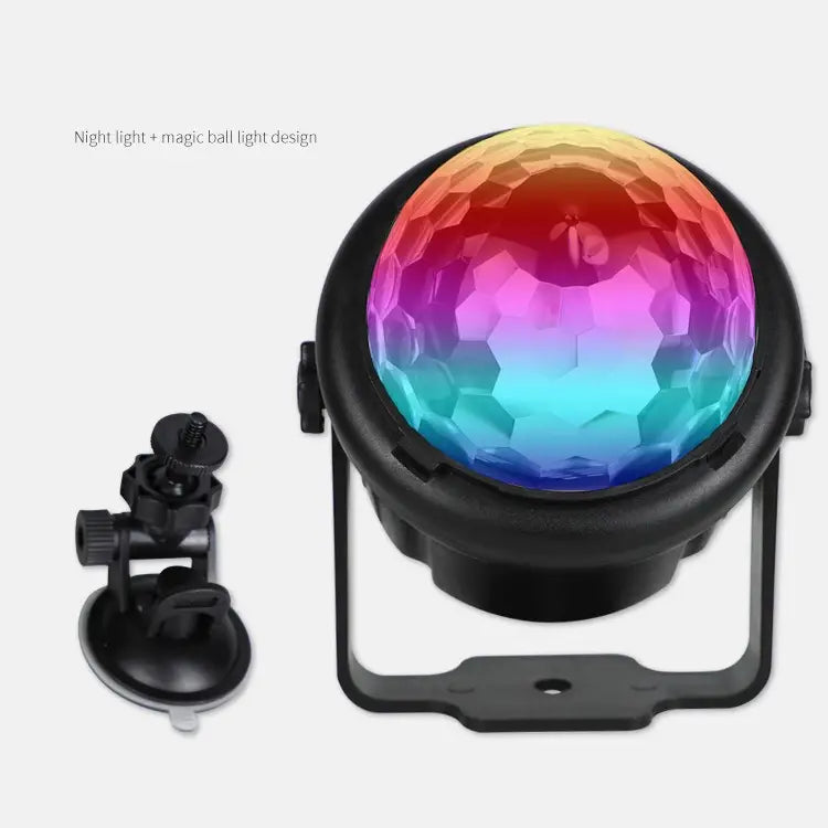 Portable Disco Ball Night Light with Remote & USB