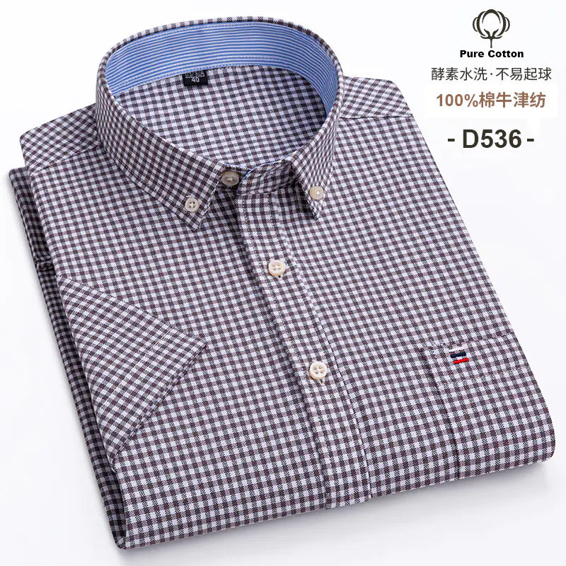 2023 Men's Casual Slim-Fit Short Sleeve Shirt