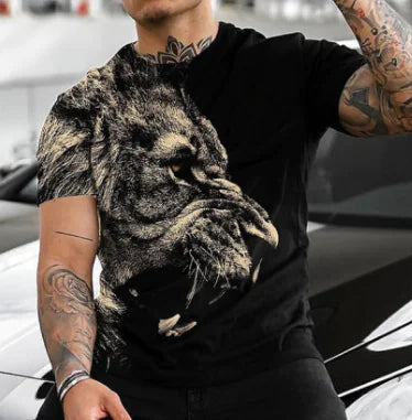 Men's Summer Round Neck Loose Short Sleeve T-shirt