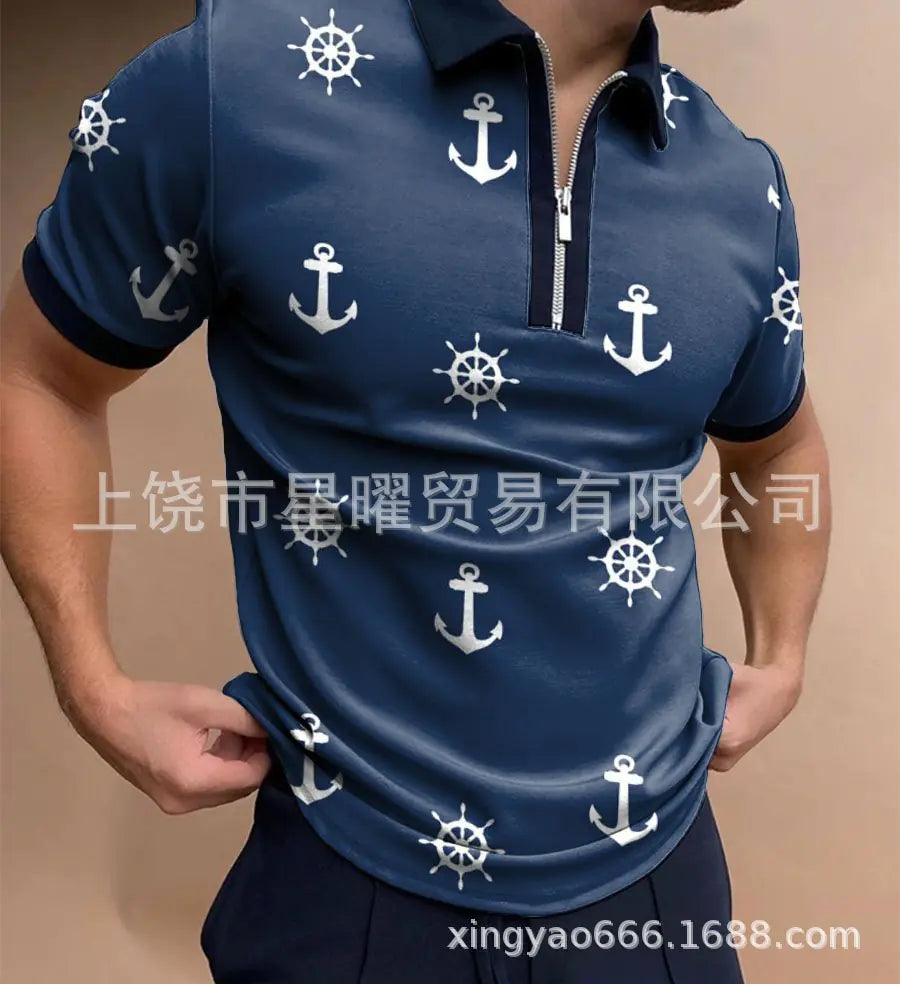 Men's Casual Short Sleeve Polo T-Shirt - Summer