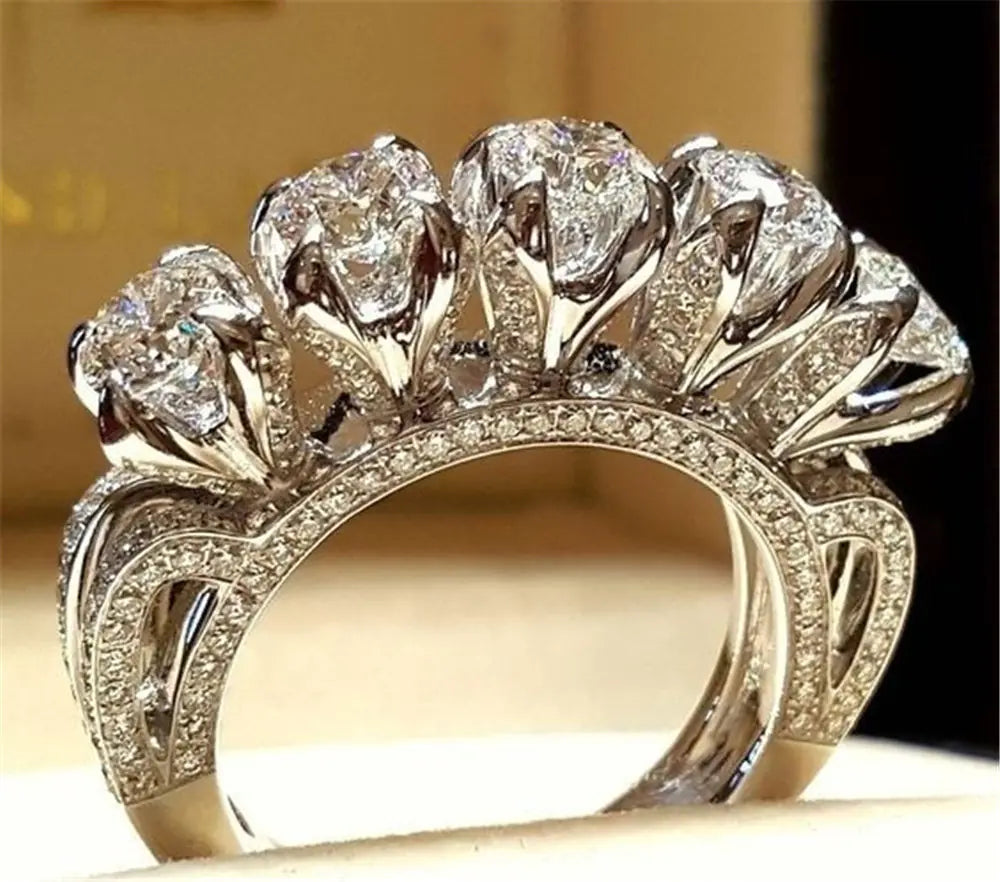 Real Diamond Engagement Ring for Women - Fashionable Design