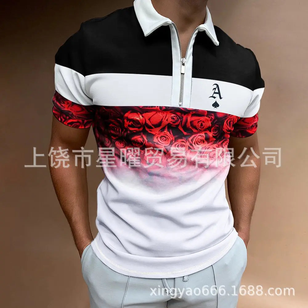Men's Casual Short Sleeve Polo T-Shirt - Summer