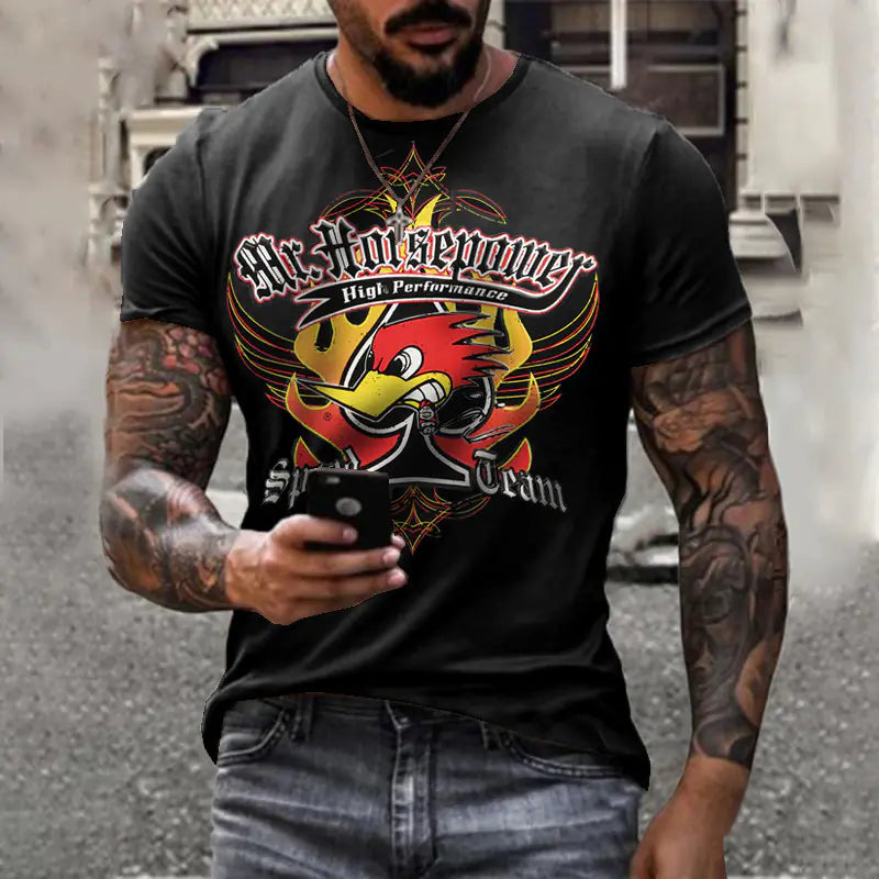 2023 Summer Men's Slim Fit 3D Printed T-Shirt