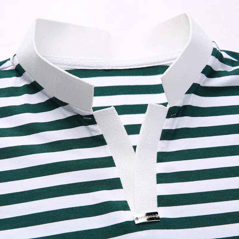 Men's Stylish Striped Short Sleeve T-Shirt for Summer