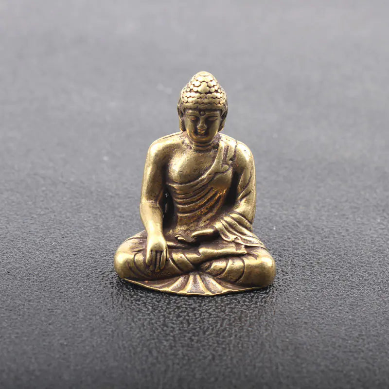 Brass Meditation Figure Sculpture for Home Decor