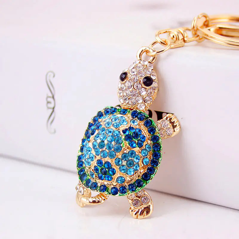 Cute Diamond Turtle Keychain for Bags and Accessories