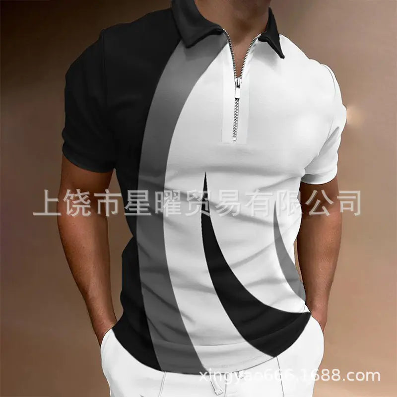 Men's Casual Short Sleeve Polo T-Shirt - Summer