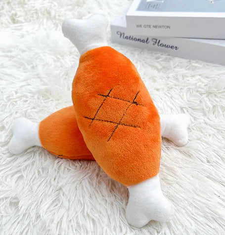 Interactive Training Toy for Pets - Bite-Resistant Chicken Leg