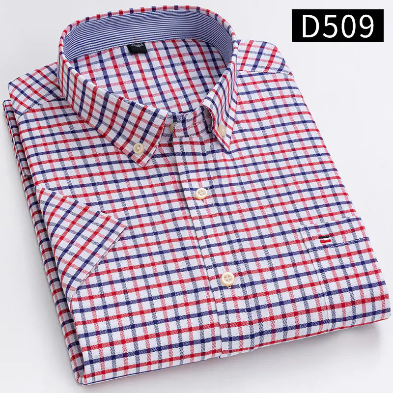 2023 Men's Casual Slim-Fit Short Sleeve Shirt